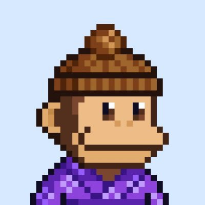 Hao Xiang's profile picture: a pixel-art ape in a brown beanie and purple sweater